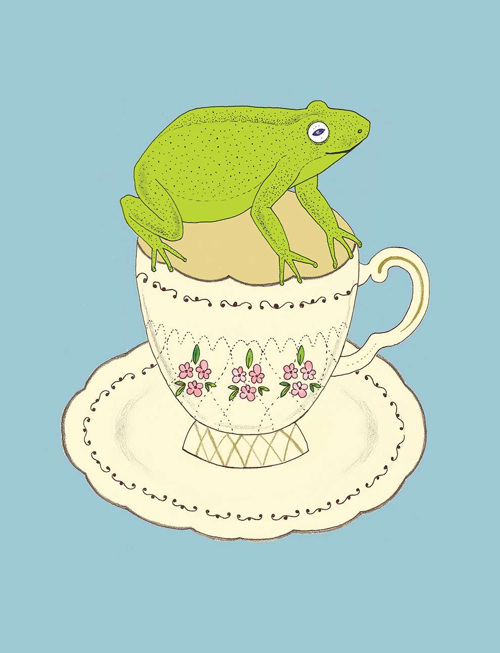 Harriet Russell, Frog sat on a teacup